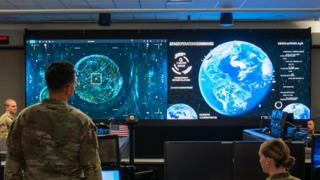 'Sparring in space' – BBC gains rare access to US base tracking global missile strikes