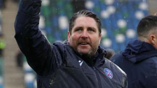 Coleraine manager Ruaidhri Higgins