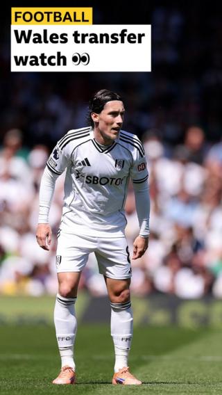 Harry Wilson and BBC 'Wales transfer watch' graphic