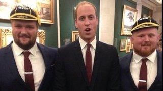 Tomas Francis, Prince William and Samson Lee