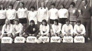 The first England women's national team in 1972