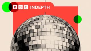 A treated image of a disco ball