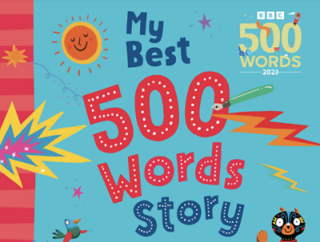 Text that reads: My 500 Words story