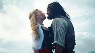 Margot Robbie and Jacob Elordi in Wuthering Heights Film
