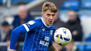 Joel Bagan in action for Cardiff