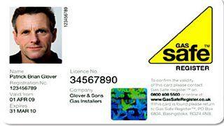 Gas safe card