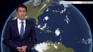 Chris Fawkes reports on the track of Hurricane Dorian