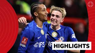 Joao Pedro celebrates his Chelsea goal against Wrexham