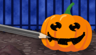 A pumpkin carving