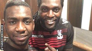 Yannick Bolasie and Emmanuel Adebayor