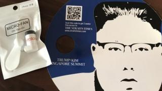 USB fan and Kim Jong-Un CD