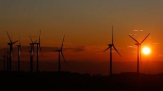 wind turbines