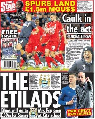 Sunday's Star back page