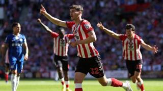 Trai Hume celebrates scoring for Sunderland