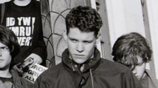 A black and white picture of a young Run ap Iorwerth