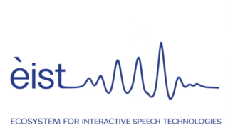 Dealbh dhen fhacal Èist, a' mìneachadh gu bheil seo a' ciallachadh ecosystem for interactive speech technologies