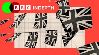 Union jack flags flying in the background, with a red border and a lozenge that says BBC InDepth