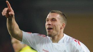 Cologne striker Lukas Podolski