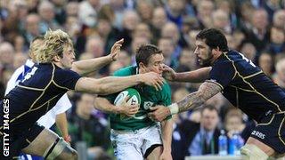 Richie Gray and Jim Hamilton continue in the second row for Scotland