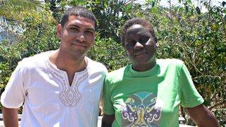 Usain Bolt's mother, Jennifer and Leon Mann