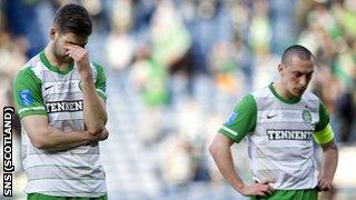 Celtic players Charlie Mulgrew and Scott Brown