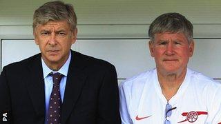 Arsene Wenger and Pat Rice