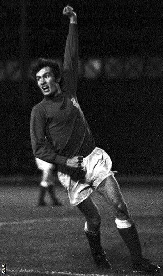 Sandy Jardine during his playing days at Rangers