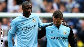 Manchester City's Ivorian midfielder Yaya Toure