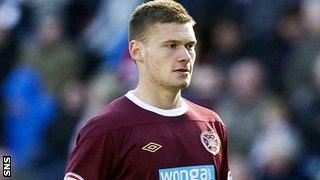 Hearts midfielder Denis Prychynenko