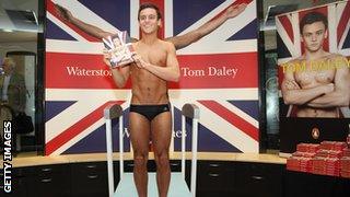 Tom Daley at the launch of his book