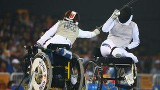 Wheelchair fencing