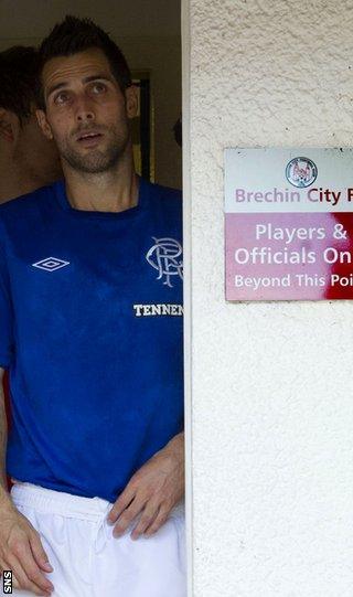 Bocanegra prepares to take to the field in unfamiliar surroundings for Rangers