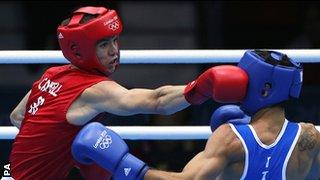 Luke Campbell during his win over Italy's Jahyn Vittorio Parrinello