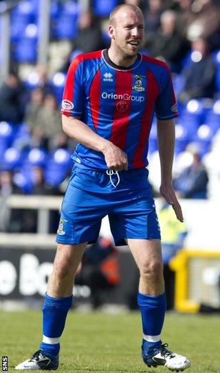 Tokely in the Inverness Caledonian Thistle colours he donned for 16 years