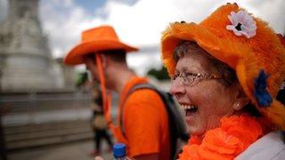 The Dutch supports have been out in force in London