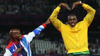 Mo Farah and Usain Bolt