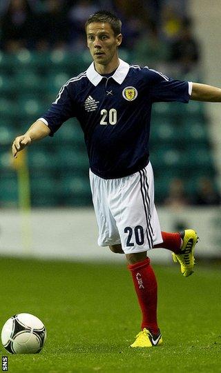 Scotland midfielder Ian Black