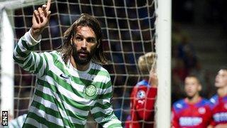 Georgios Samaras scored a second-half header for Celtic