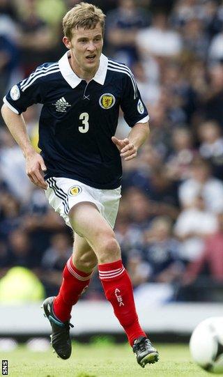 Scotland left-back Paul Dixon