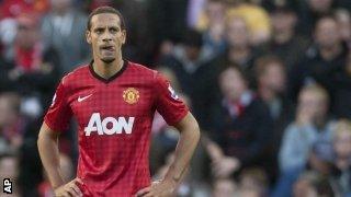 Rio Ferdinand in action for Manchester United