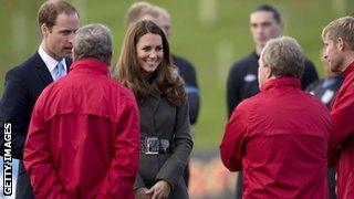 The Duke and Duchess of Cambridge were given a tour of the park