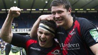 Edinburgh beat Toulouse at a packed Murrayfield to reach last season's semi-finals