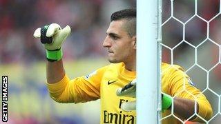 Arsenal keeper Vito Mannone