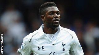 Tottenham striker Emmanuel Adebayor