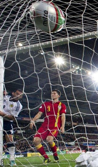 Steven Fletcher had a goal disallowed in the 2-1 defeat by Wales