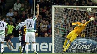 Fraser Forster made two great saves to deny Lionel Messi