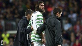 Injured Celtic forward Georgios Samaras