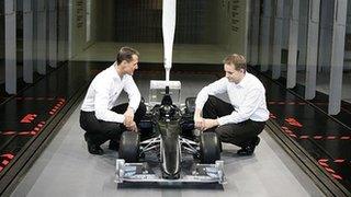 Mercedes wind tunnel at Brackley