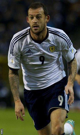 Steven Fletcher returned for two games after a dispute with Levein