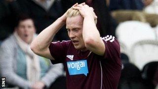 Hearts winger Andy Driver